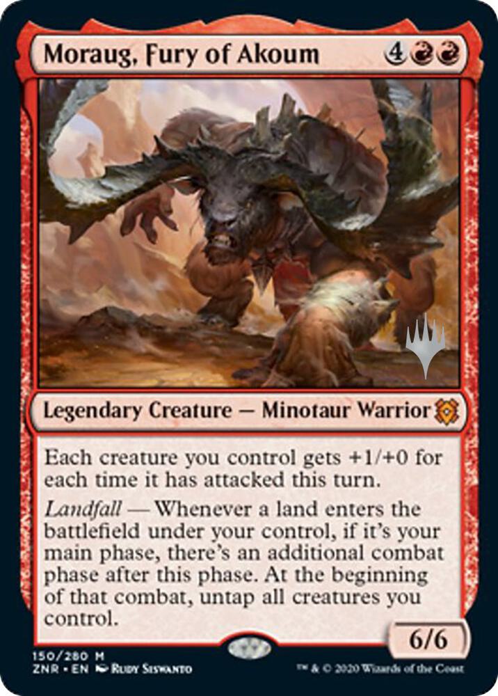 Moraug Fury of Akoum 150 (Promo Pack: Zendikar Rising)  - Foil | Chromatic Games