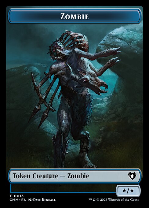 Human Soldier // Zombie (0013) Double-Sided Token [Commander Masters Tokens] | Chromatic Games