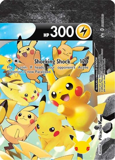 Pikachu V-UNION (SWSH140) (Celebrations) [Sword & Shield: Black Star Promos] | Chromatic Games