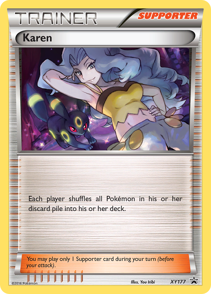 Karen (XY177) [XY: Black Star Promos] | Chromatic Games