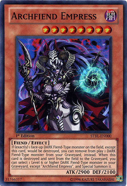 Archfiend Empress [STBL-EN000] Super Rare | Chromatic Games