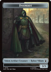 Merfolk // Doombot Double-Sided Token [Marvel Super Heroes Tokens] | Chromatic Games