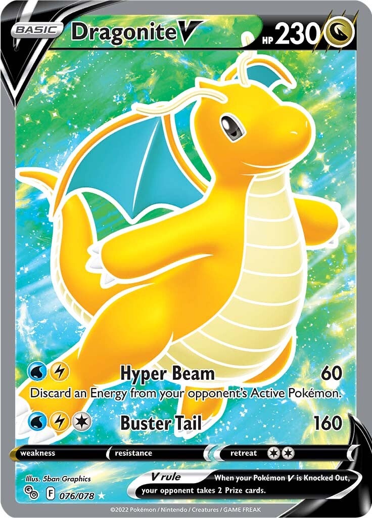 Dragonite V (076/078) [Pokémon GO] | Chromatic Games