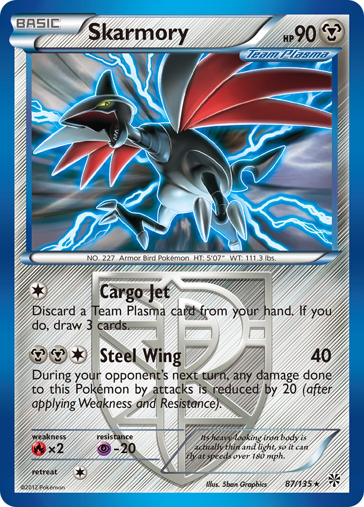 Skarmory (87/135) [Black & White: Plasma Storm] | Chromatic Games