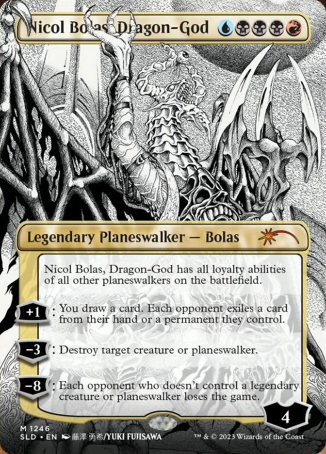 Nicol Bolas, Dragon-God (Borderless) [Secret Lair Drop Series] | Chromatic Games