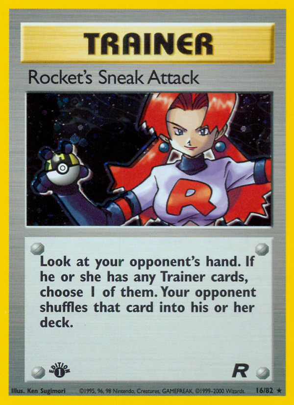 Rocket's Sneak Attack (16/82) [Team Rocket 1st Edition] | Chromatic Games