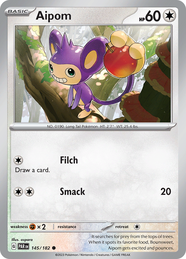 Aipom (145/182) [Scarlet & Violet: Paradox Rift] | Chromatic Games