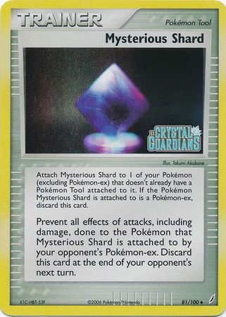 Mysterious Shard (81/100) (Stamped) [EX: Crystal Guardians] | Chromatic Games