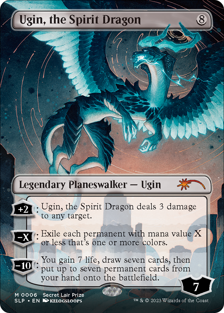 Ugin, the Spirit Dragon (Borderless) [Secret Lair Showdown] | Chromatic Games