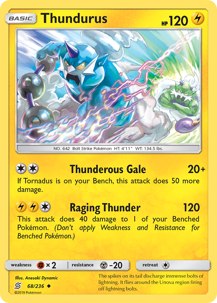 Thundurus (68/236) [Sun & Moon: Unified Minds] | Chromatic Games