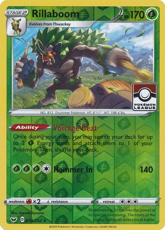 Rillaboom (014/202) (League Promo) [Sword & Shield: Base Set] | Chromatic Games