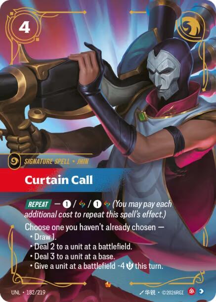 Curtain Call 182/219 (Unleashed)  - Foil | Chromatic Games