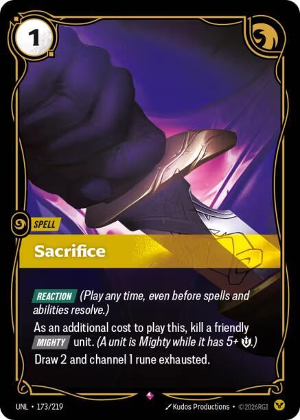 Sacrifice 173/219 (Unleashed)  - Foil | Chromatic Games