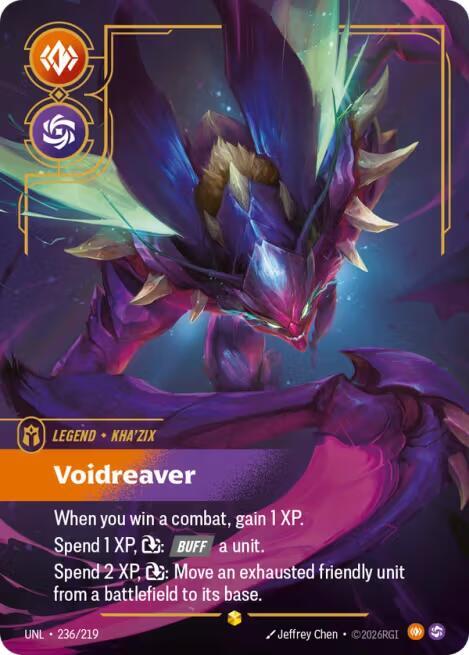 Kha'Zix - Voidreaver 236/219 (Unleashed)  - Foil | Chromatic Games