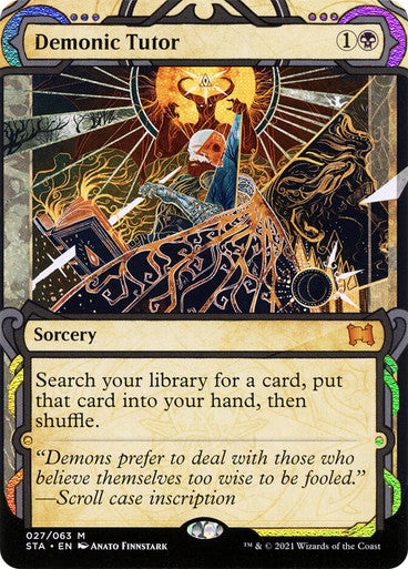 Demonic Tutor  27 (Strixhaven: Mystical Archive)  - Etched Foil | Chromatic Games