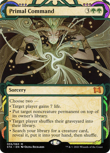 Primal Command  55 (Strixhaven: Mystical Archives)  - Etched Foil | Chromatic Games