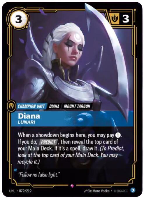 Diana - Lunari 079/219 (Unleashed)  - Foil | Chromatic Games