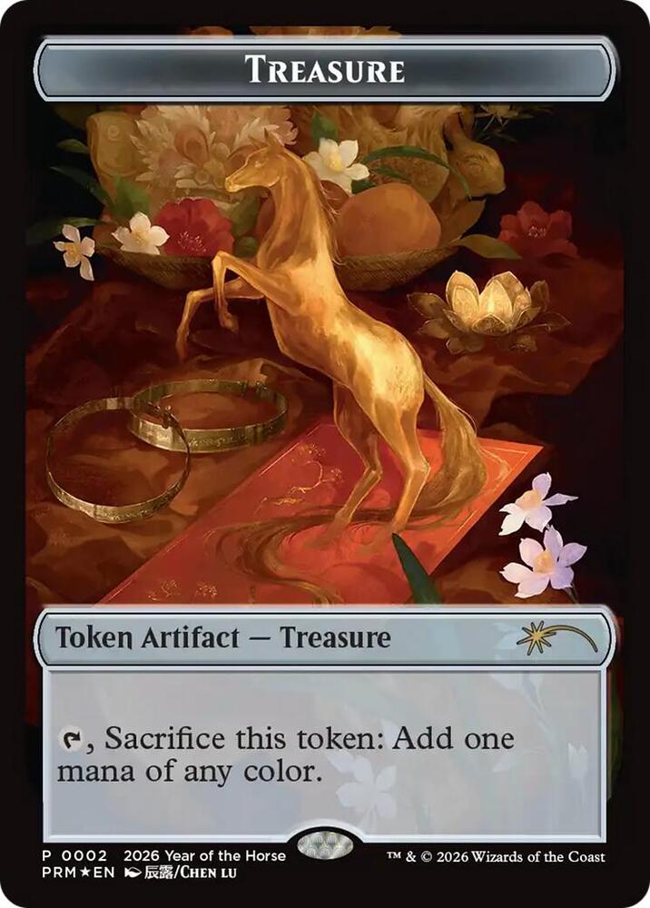 Treasure Token Year of the Horse 2026 2 (Standard Showdown Promos)  - Foil | Chromatic Games