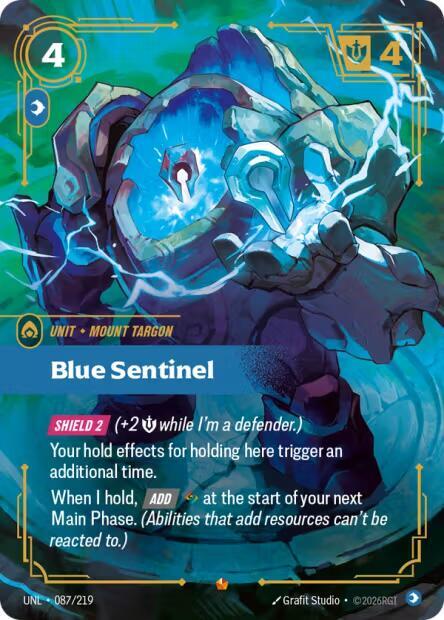 Blue Sentinel 087/219 (Unleashed)  - Foil | Chromatic Games