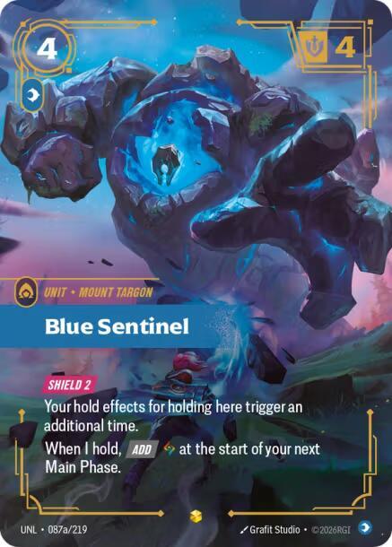 Blue Sentinel 087a/219 (Unleashed)  - Foil | Chromatic Games