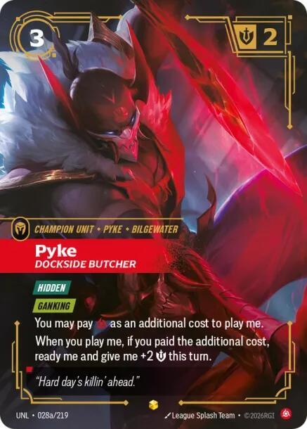 Pyke - Dockside Butcher 028a/219 (Unleashed)  - Foil | Chromatic Games