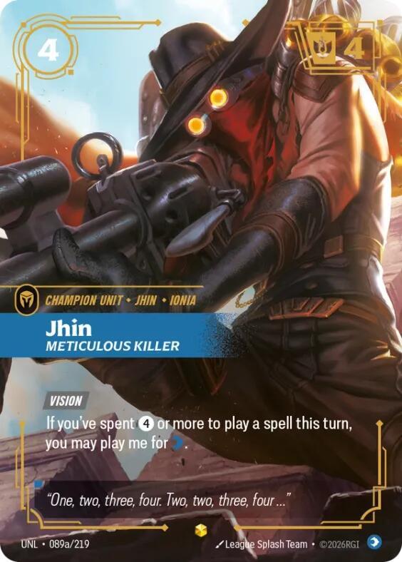 Jhin - Meticulous Killer 089a/219 (Unleashed)  - Foil | Chromatic Games
