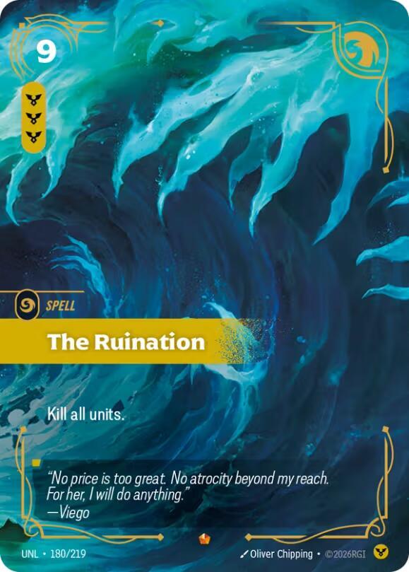 The Ruination 180/219 (Unleashed)  - Foil | Chromatic Games
