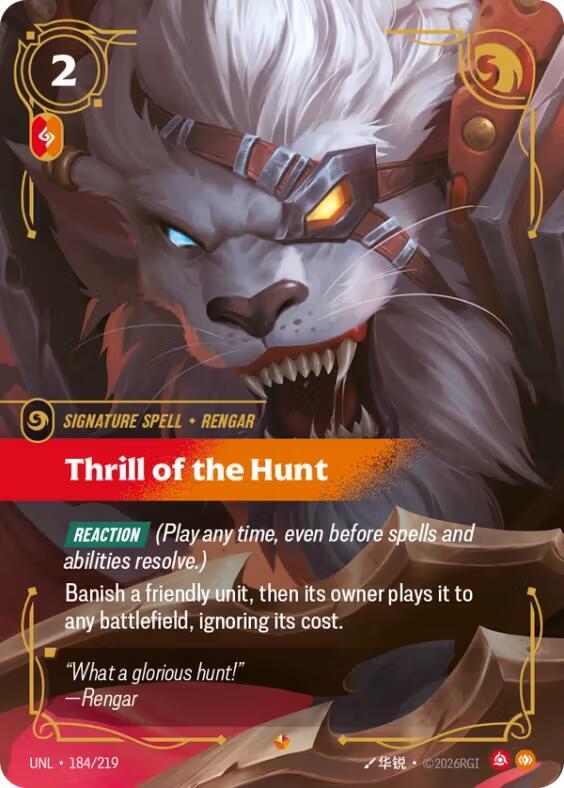 Thrill of the Hunt 184/219 (Unleashed)  - Foil | Chromatic Games
