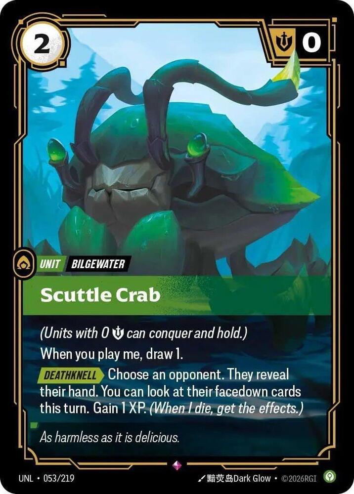 Scuttle Crab 053/219 (Unleashed)  - Foil | Chromatic Games