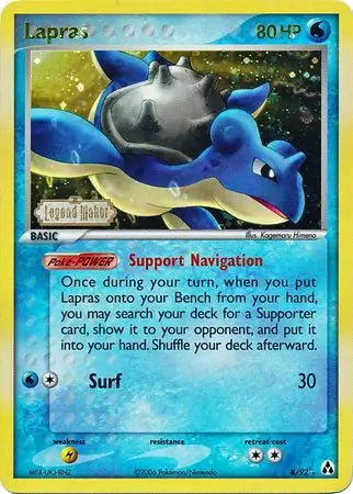 Lapras 8/92 (Legend Maker)  - Reverse Holofoil | Chromatic Games
