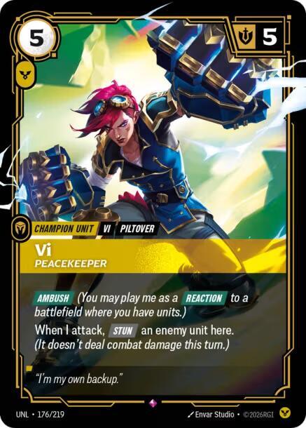Vi - Peacekeeper 176/219 (Unleashed)  - Foil | Chromatic Games