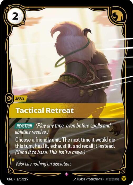 Tactical Retreat 175/219 (Unleashed)  - Foil | Chromatic Games
