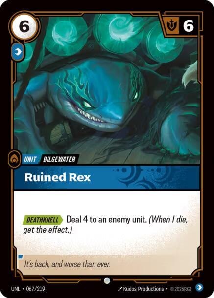 Ruined Rex 067/219 (Unleashed)  - Foil | Chromatic Games
