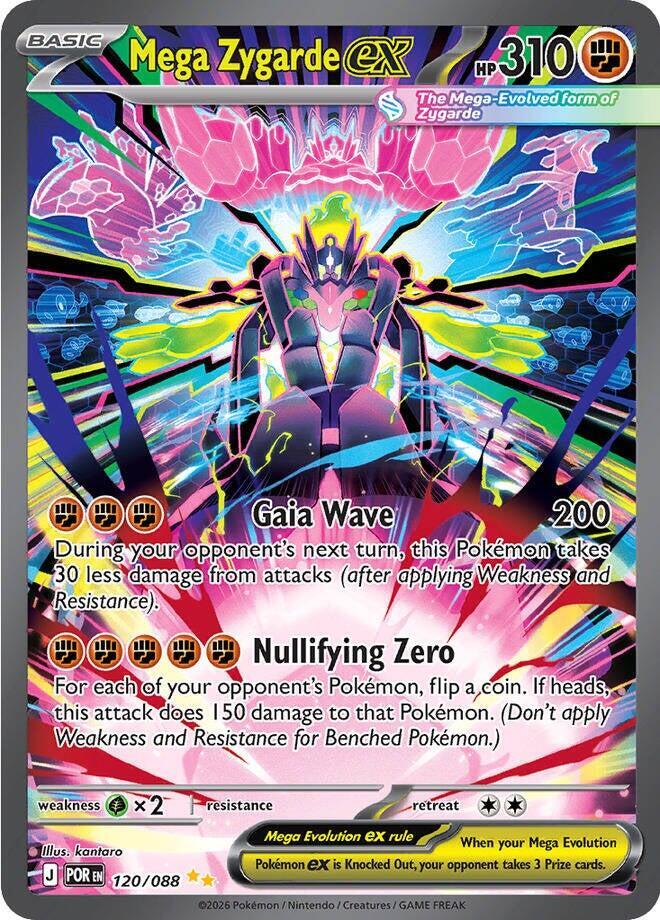 Mega Zygarde ex 120/088 (ME03: Perfect Order)  - Holofoil | Chromatic Games