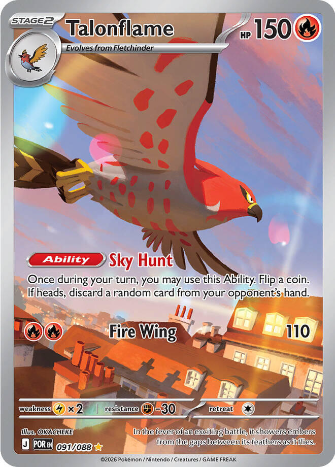 Talonflame 091/088 (ME03: Perfect Order)  - Holofoil | Chromatic Games