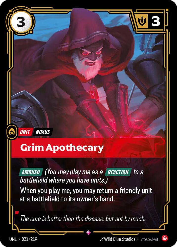 Grim Apothecary 021/219 (Unleashed)  - Foil | Chromatic Games