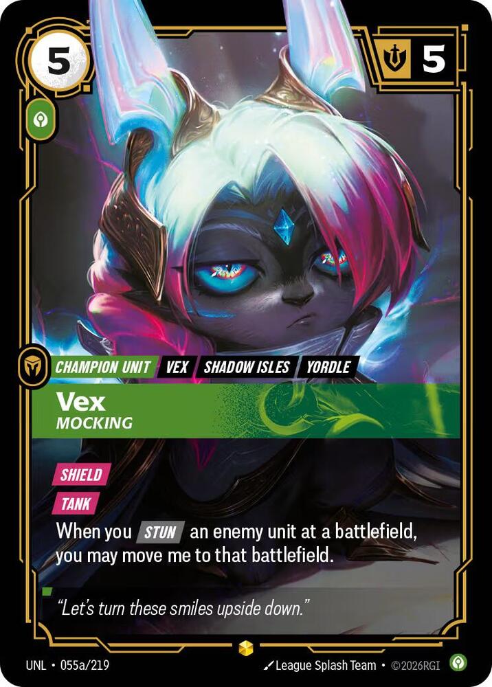 Vex - Mocking 055a/219 (Unleashed)  - Foil | Chromatic Games