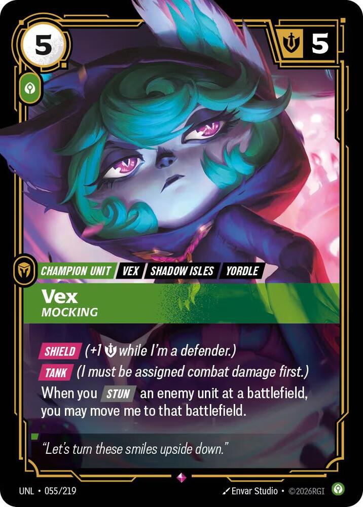 Vex - Mocking 055/219 (Unleashed)  - Foil | Chromatic Games