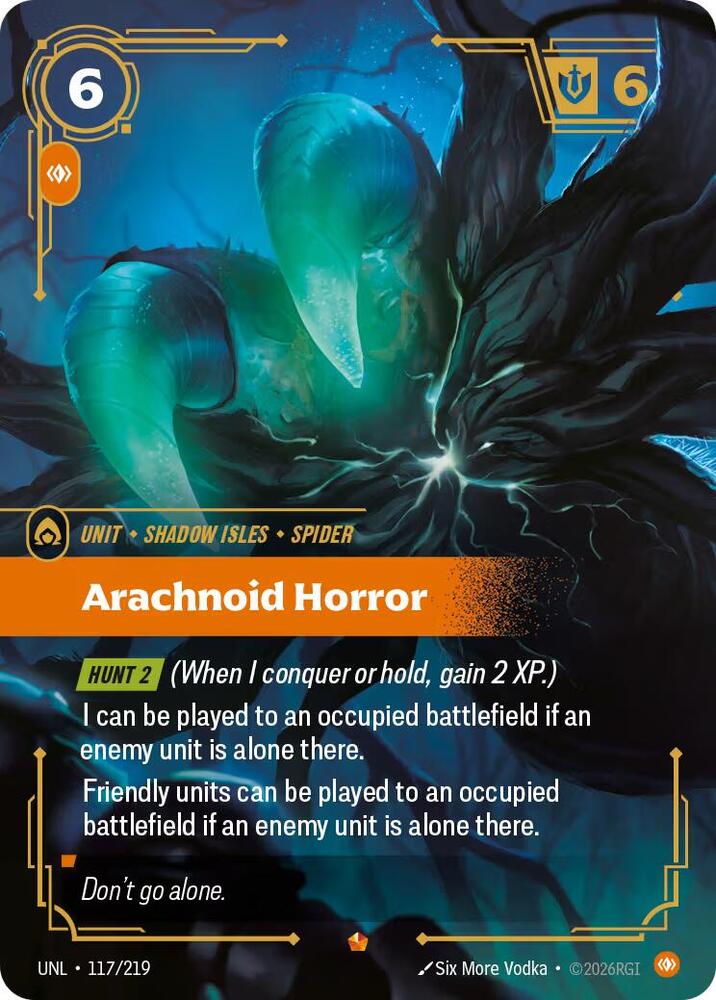 Arachnoid Horror 117/219 (Unleashed)  - Foil | Chromatic Games