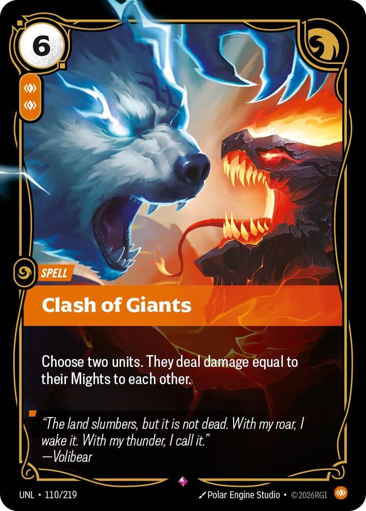 Clash of Giants 110/219 (Unleashed)  - Foil | Chromatic Games