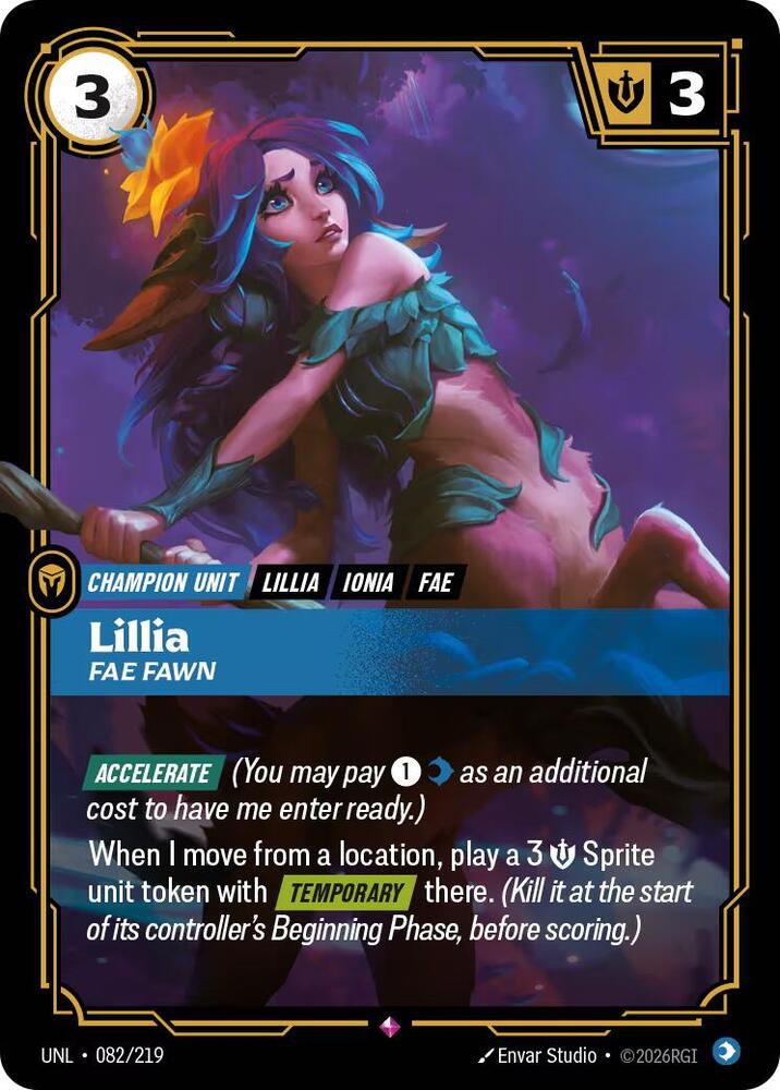 Lillia - Fae Fawn 082/219 (Unleashed)  - Foil | Chromatic Games