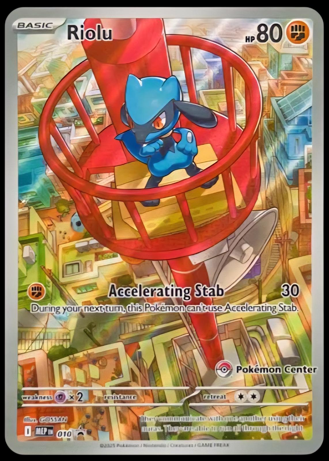 Riolu Pokemon Center Exclusive 010 (ME: Mega Evolution Promo)  - Holofoil | Chromatic Games