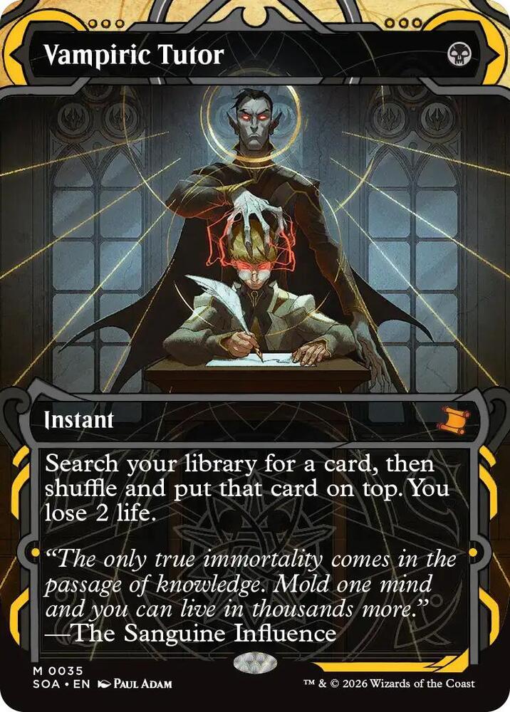 Vampiric Tutor 35 (Secrets of Strixhaven: Mystical Archive)  - Foil | Chromatic Games