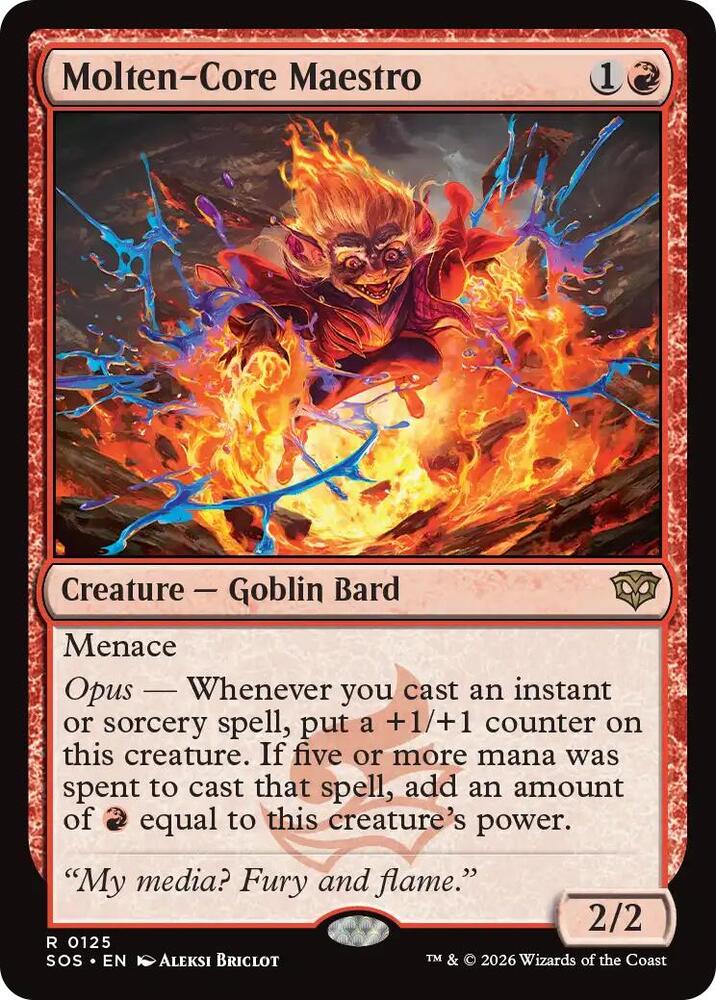 Molten-Core Maestro 125 (Secrets of Strixhaven)  - Foil | Chromatic Games
