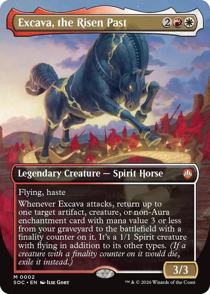 Excava, the Risen Past 2 (Commander: Secrets of Strixhaven)  - Borderless | Chromatic Games