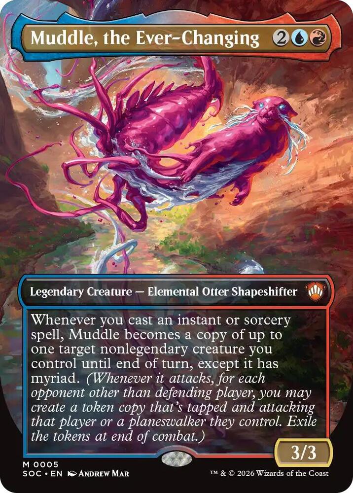 Muddle, the Ever-Changing 5 (Commander: Secrets of Strixhaven)  - Borderless | Chromatic Games