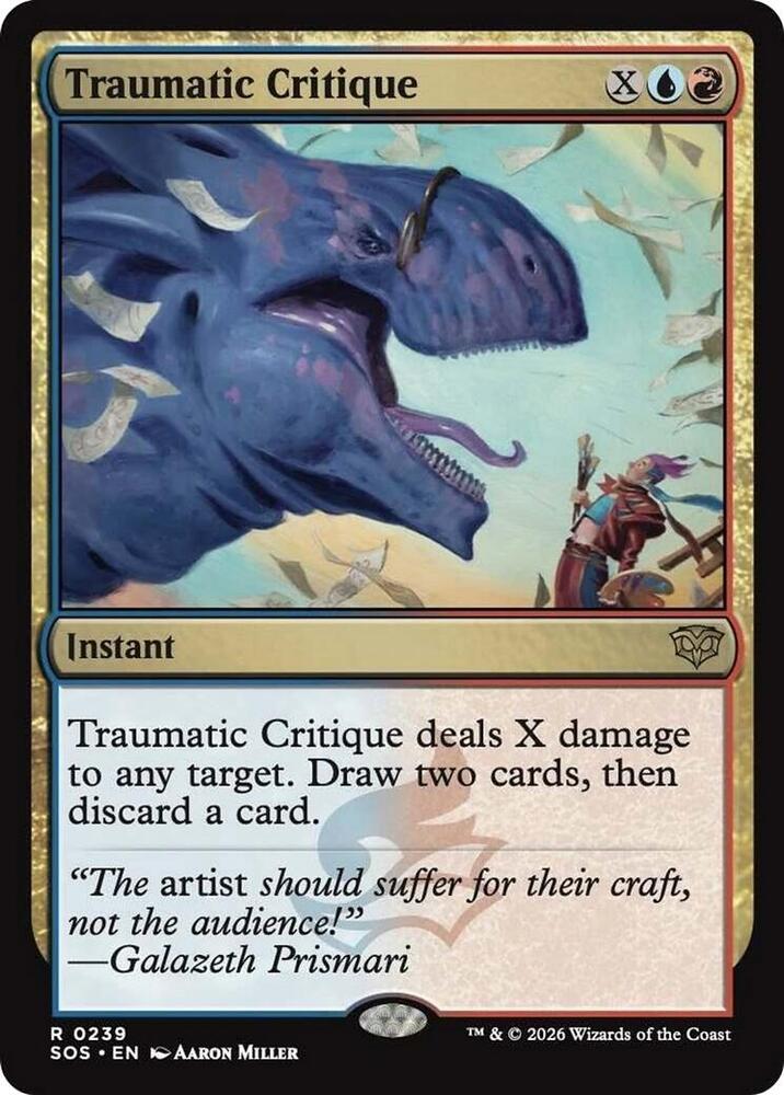 Traumatic Critique 239 (Secrets of Strixhaven)  - Foil | Chromatic Games