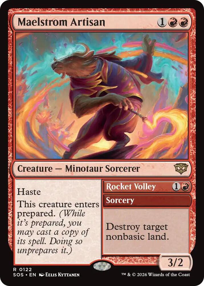 Maelstrom Artisan // Rocket Volley 122 (Secrets of Strixhaven)  | Chromatic Games