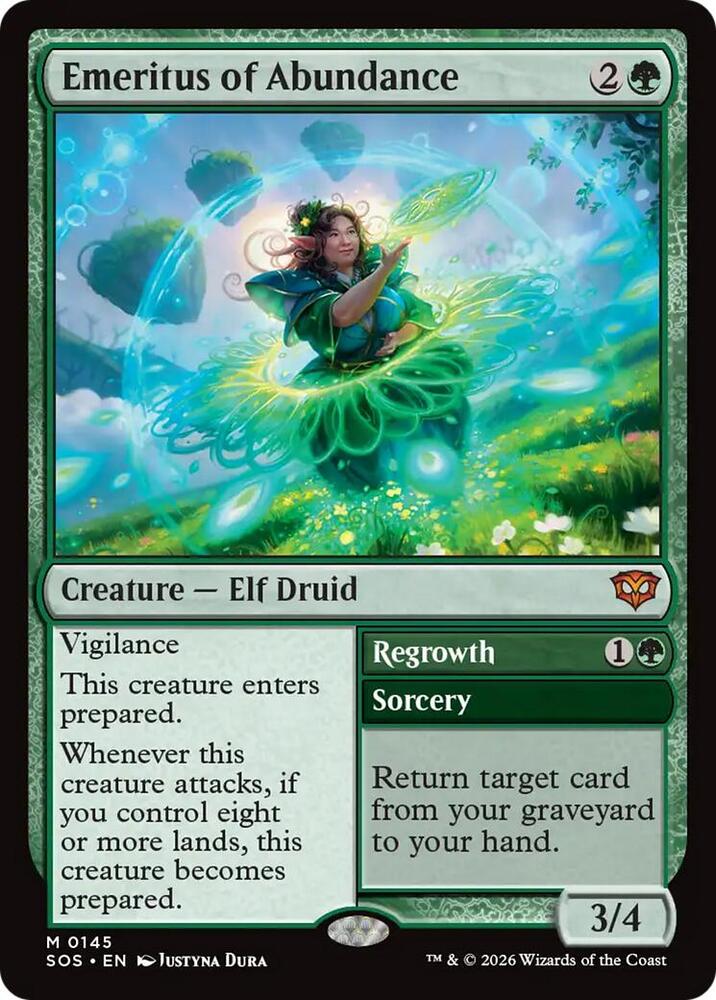 Emeritus of Abundance // Regrowth 145 (Secrets of Strixhaven)  | Chromatic Games