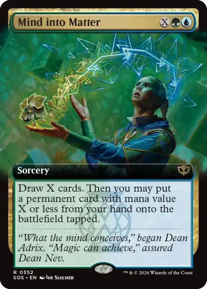 Mind into Matter 352 (Secrets of Strixhaven)  - Extended Art Foil | Chromatic Games